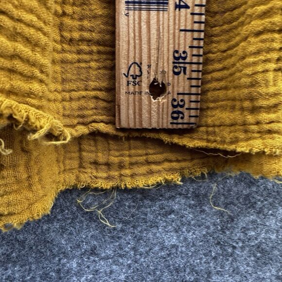 Anthropologie Womens Saturday Sunday Lydia Dress Size M Mustard Cotton Beach - Picture 11 of 12